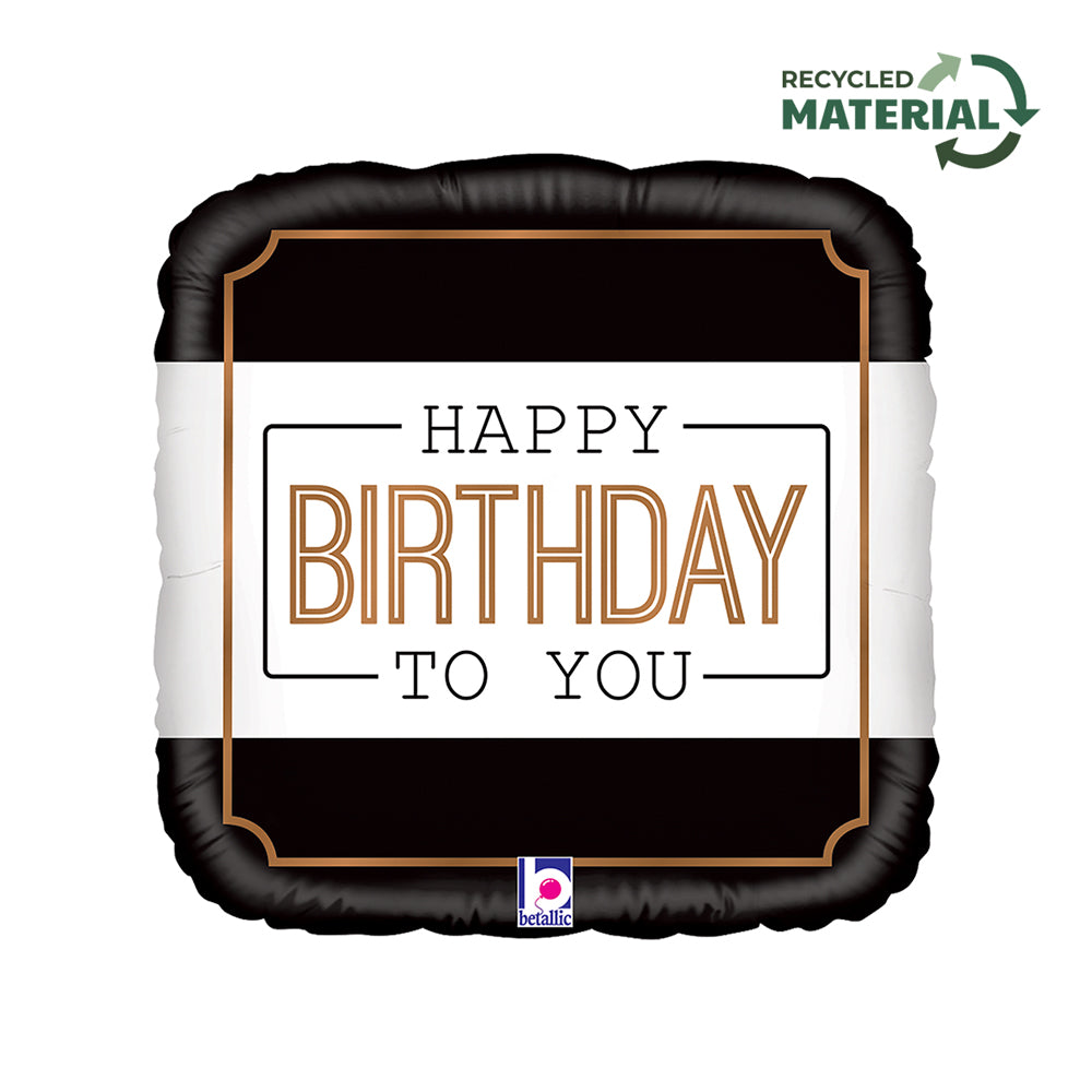 GLOBO 18PG CLASSIC BDAY SQUARE