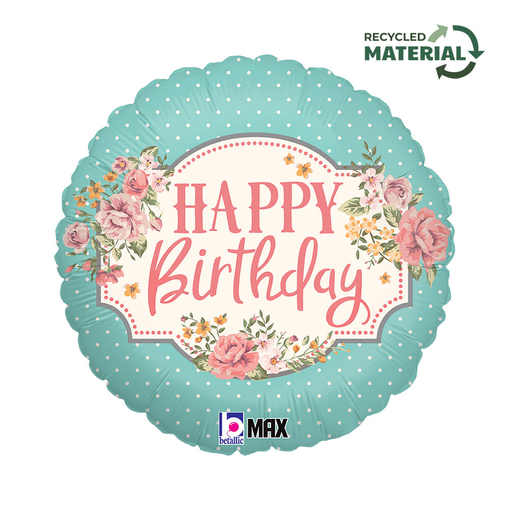 GLOBO 18PG VINTAGE BDAY