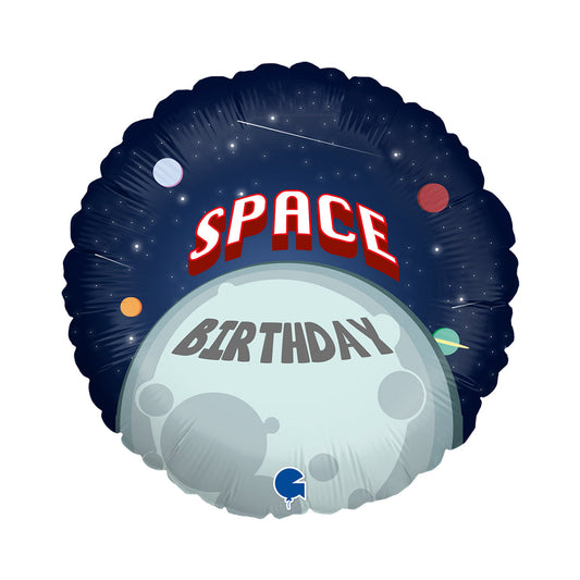 GLOBO 18PG BDAY ASTRONAUT