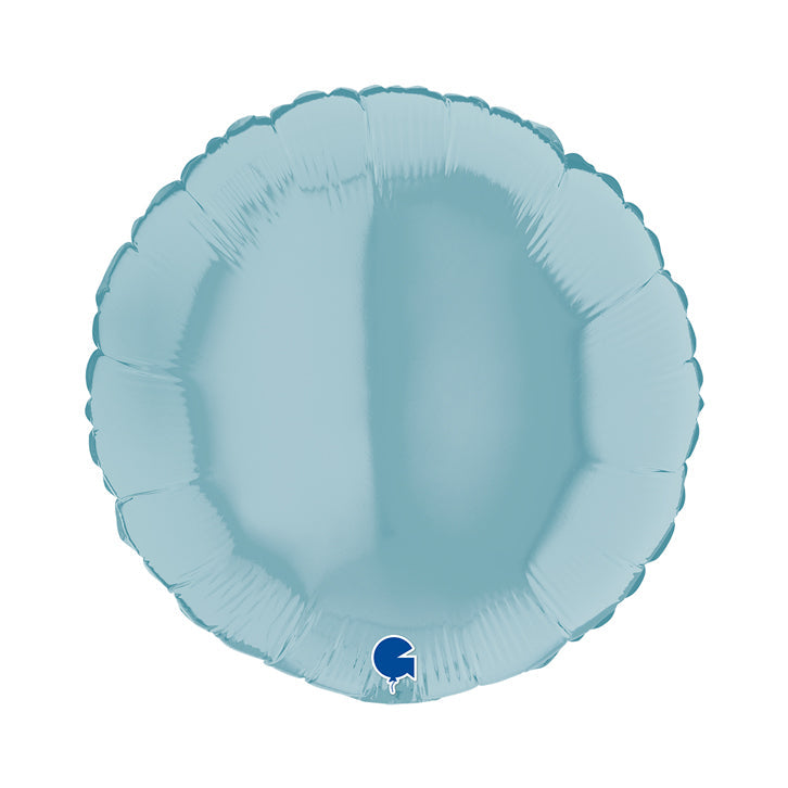 GLOBO REDONDO 18PG AZUL PASTEL