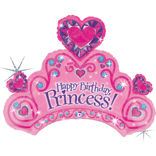 GLOBO 37PG BDAY TIARA PRINCESS
