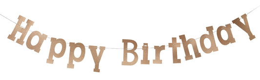 BANNER HAPPY BDAY - ROSE GOLD