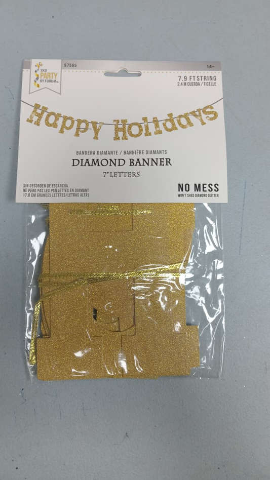 BANNER HAPPY HOLIDAY DORADO