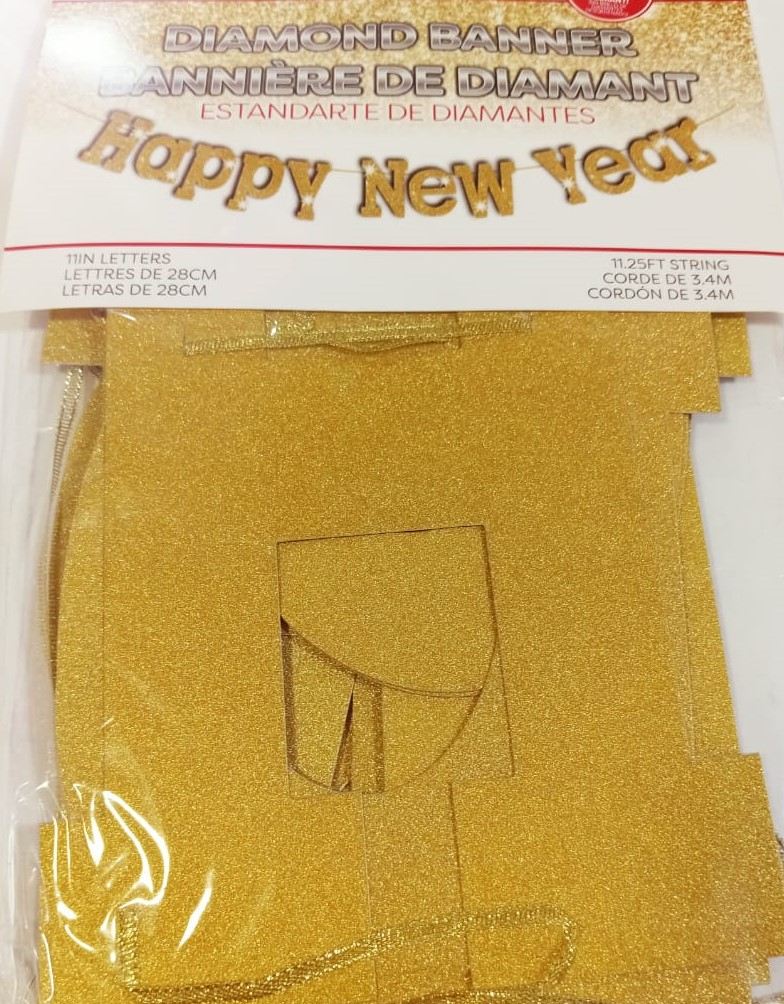 HAPPY NEW YEAR-GOLD DIAMOND