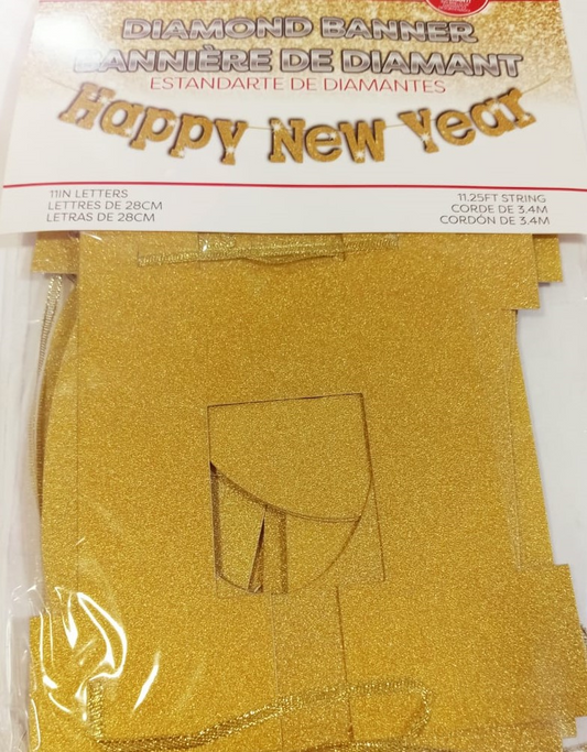 HAPPY NEW YEAR-GOLD DIAMOND