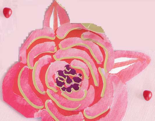 SERVILLETA LN FORMA FLOR 16UDS