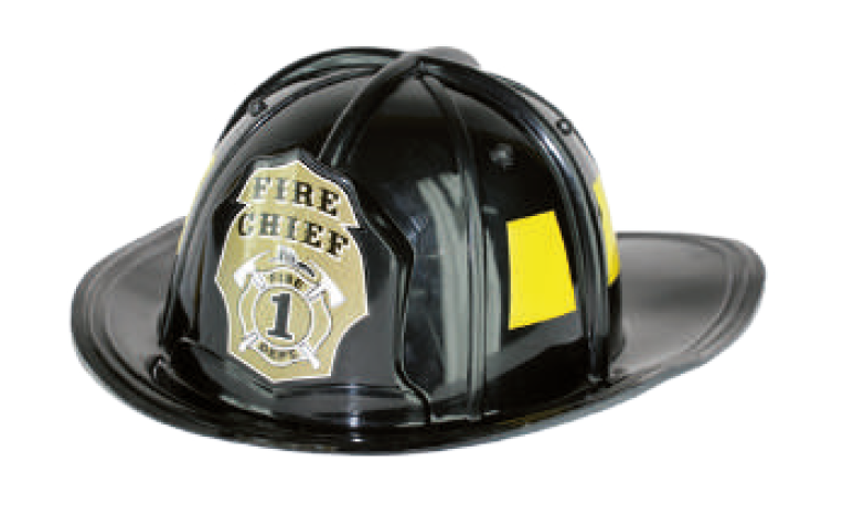 SOMBRERO JEFE BOMBEROS NEGRO A