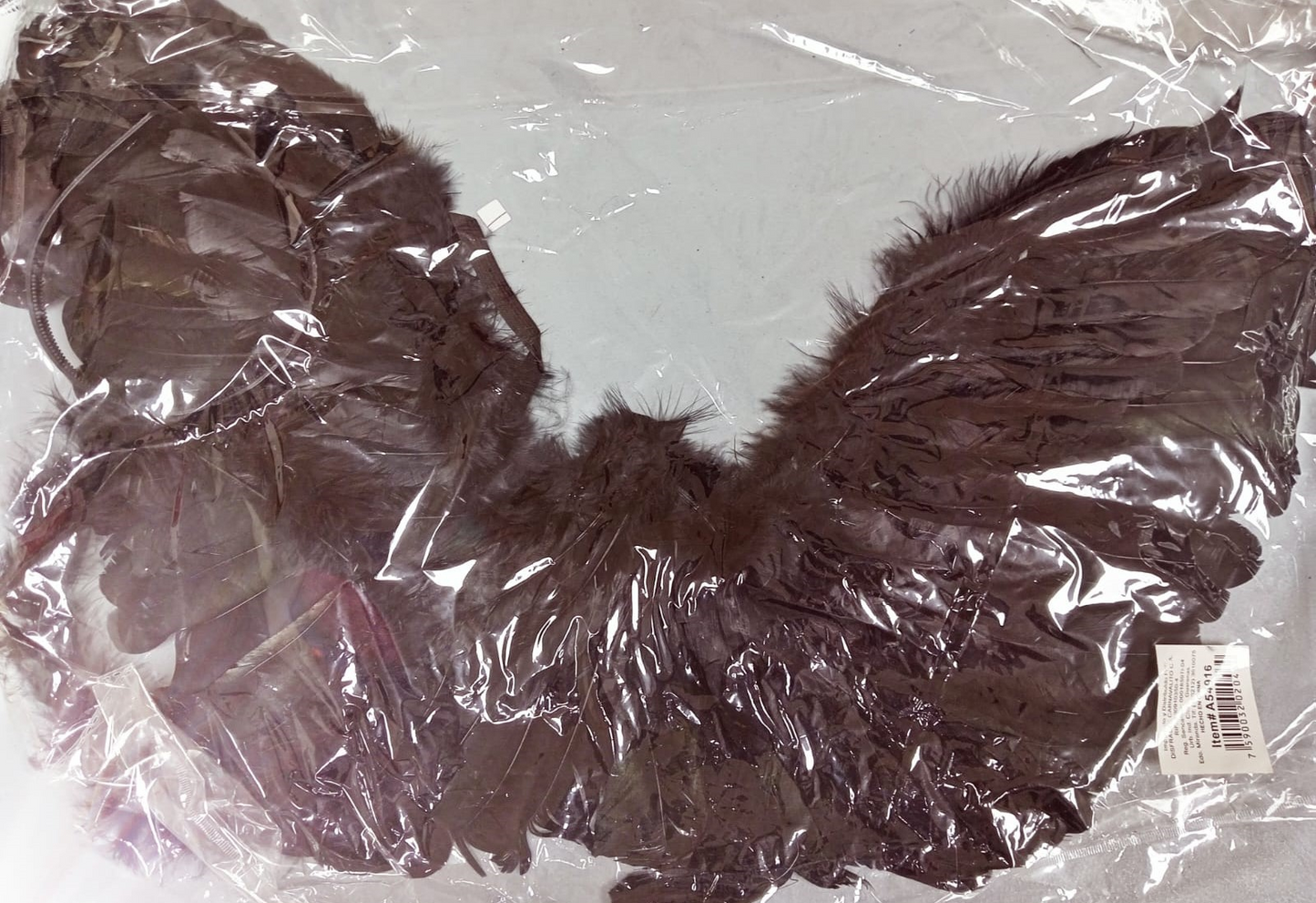 SET AD ALAS HALO ANGEL NEGRAS