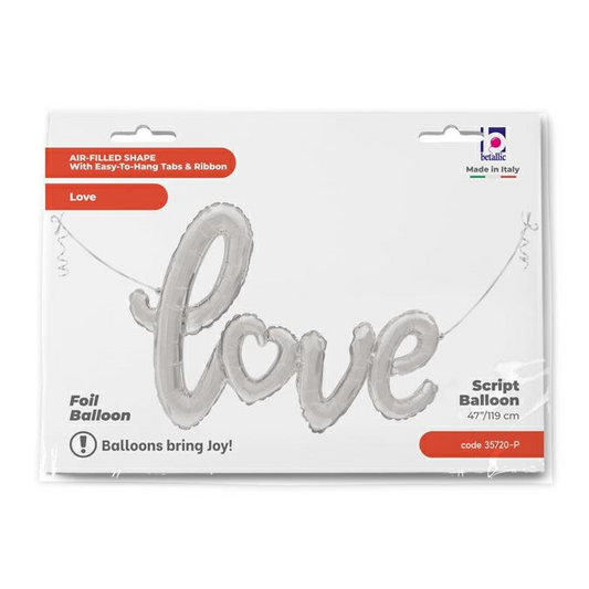 GLOBO 47PG LOVE PLATA LETRAS