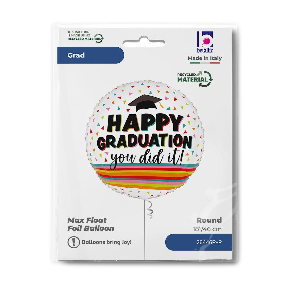 GLOBO 18PG HAPPY GRADUATION