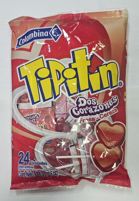 TIPITIN DOS CORAZONES 24 UDS