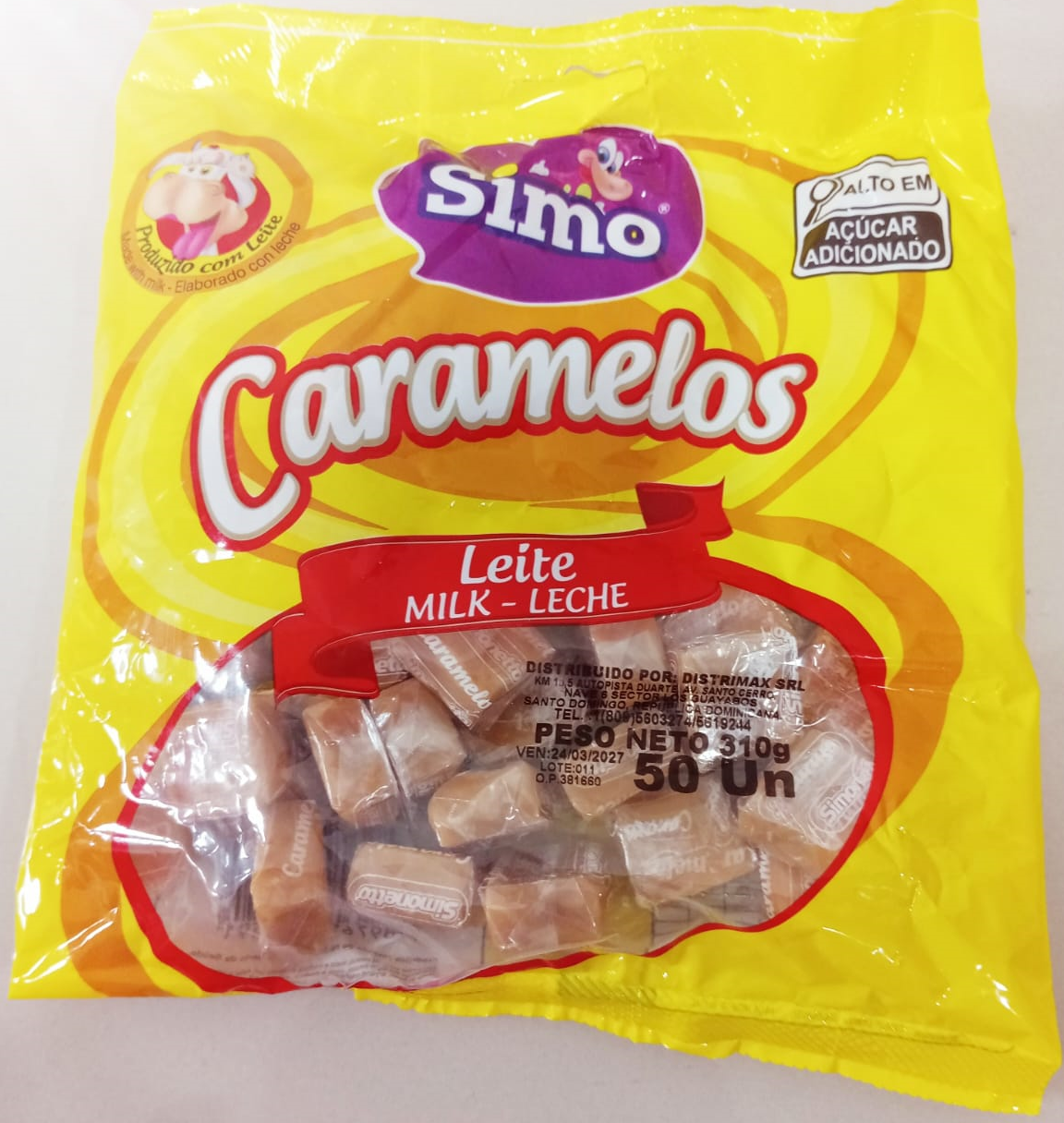 SIMO CARAMELOS LECHE 50UD