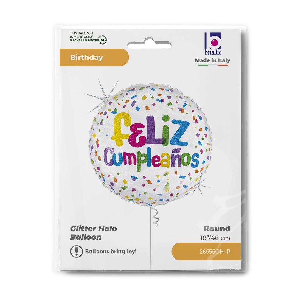 GLOBO R18PG FELIZ CUMPLE CONF