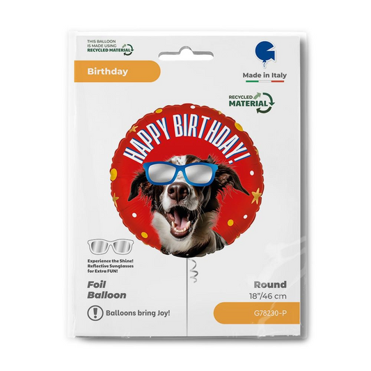 GLOBO 18PG HBDAY PERRITO
