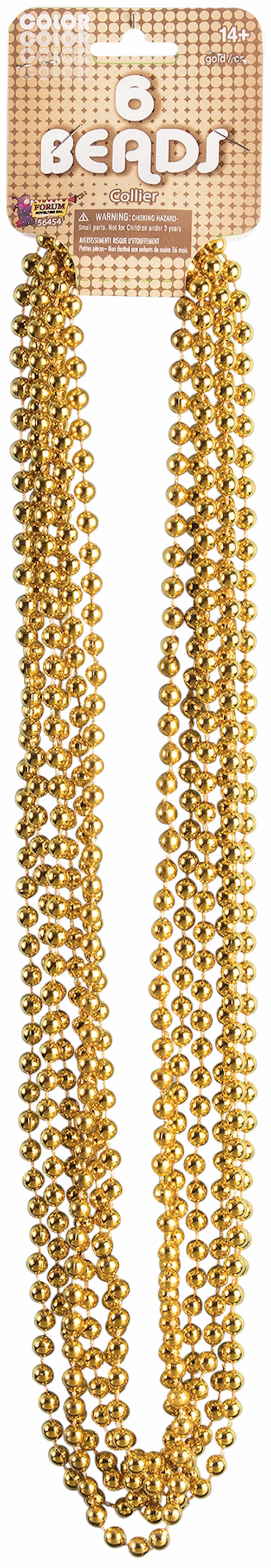 COLLAR MET BOLAS 6UD DORADO