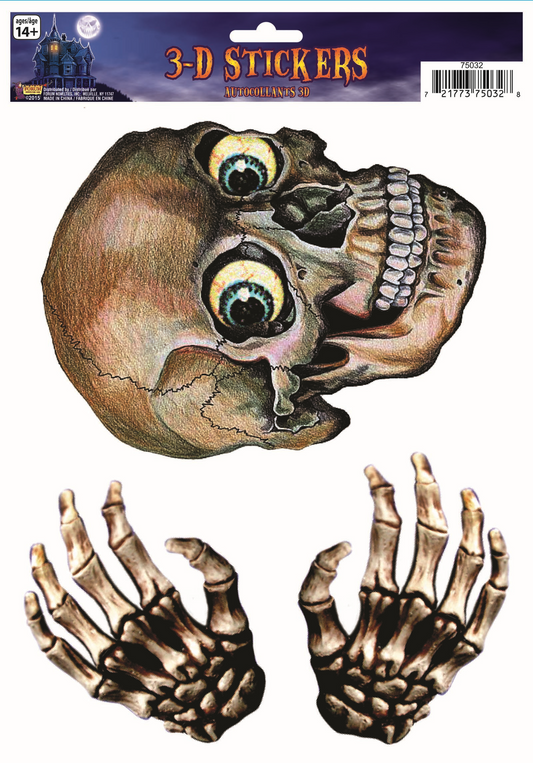 CALCOMANIAS 3D CALAVERAS CRIST