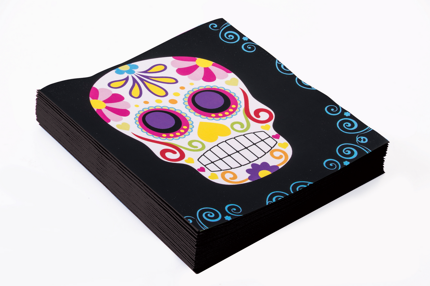 SERVILLETA DIA MUERTOS 16UD BN