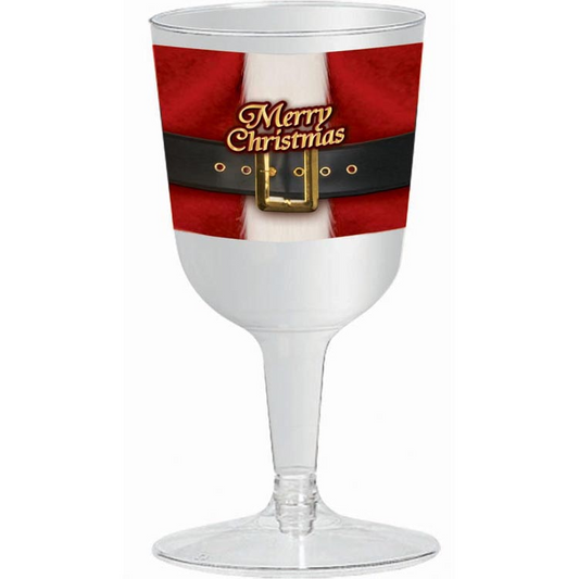 COPA VINO NAVIDAD 9OZ 4UDS