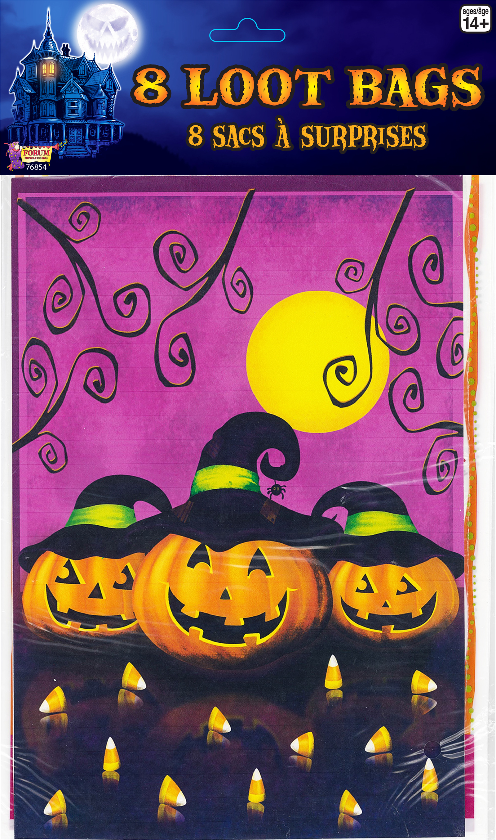 BOLSAS DULCES CALABAZAS 8UDS