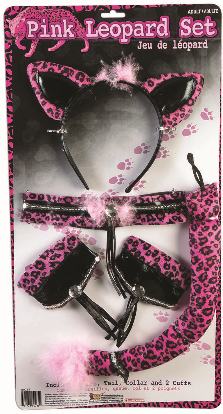 KIT LEOPARDA ROSA ADULTO