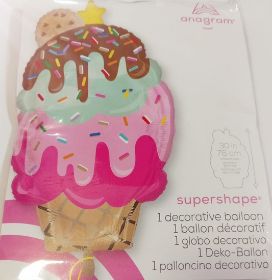 GLOBO SUPERSHAPE HELADO