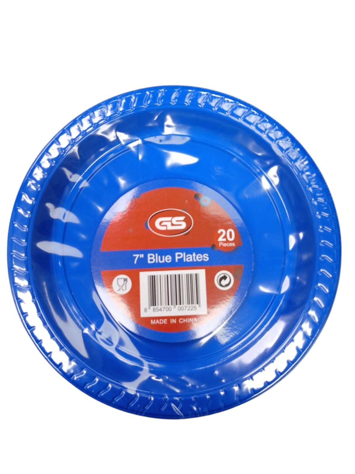PLATO 7PG PLAST 20UD AZUL ROYA