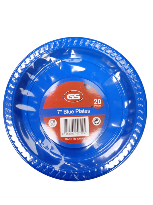 PLATO 7PG PLAST 20UD AZUL ROYA