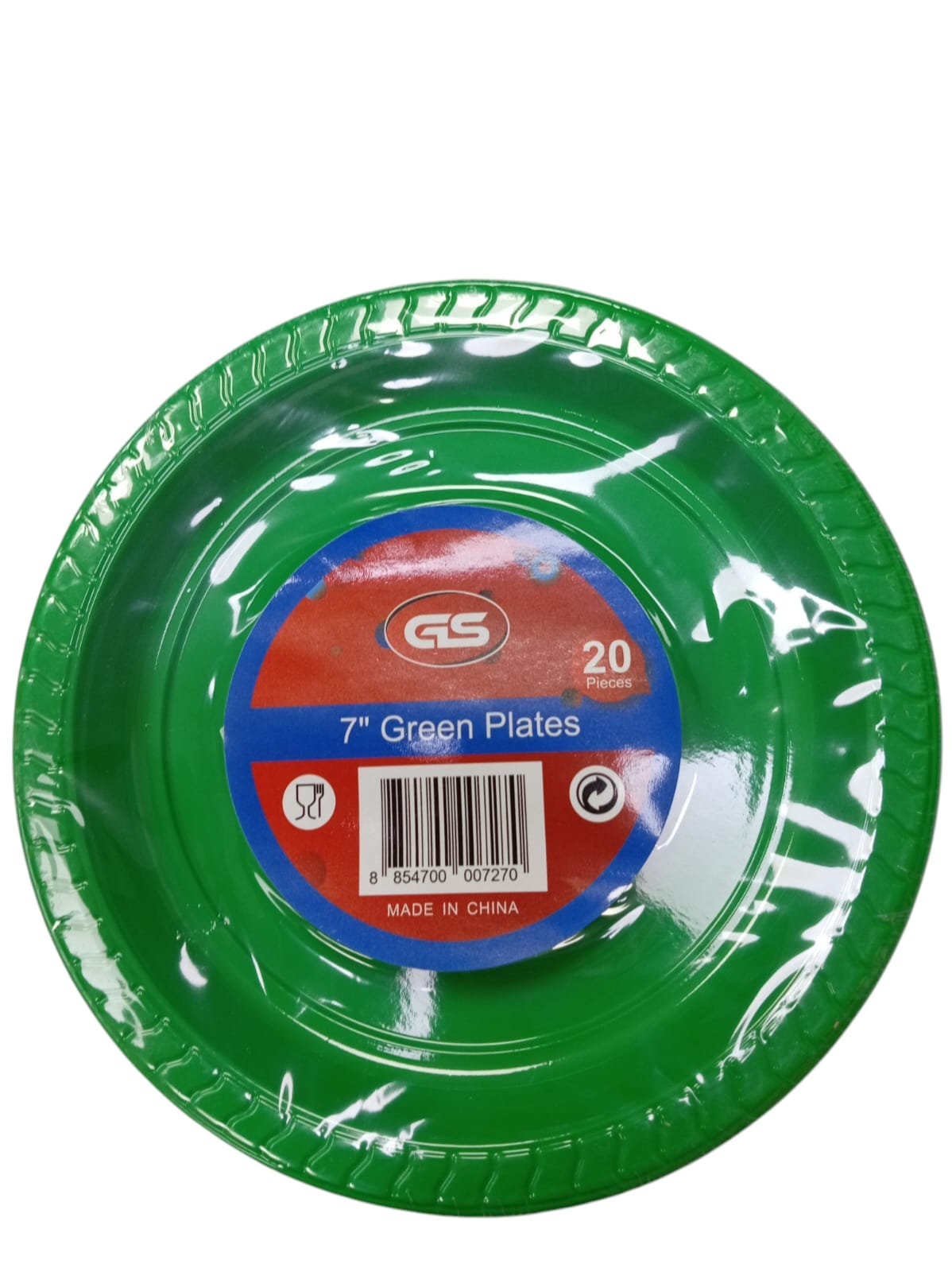 PLATO 7PG PLAST 20UD VERDE