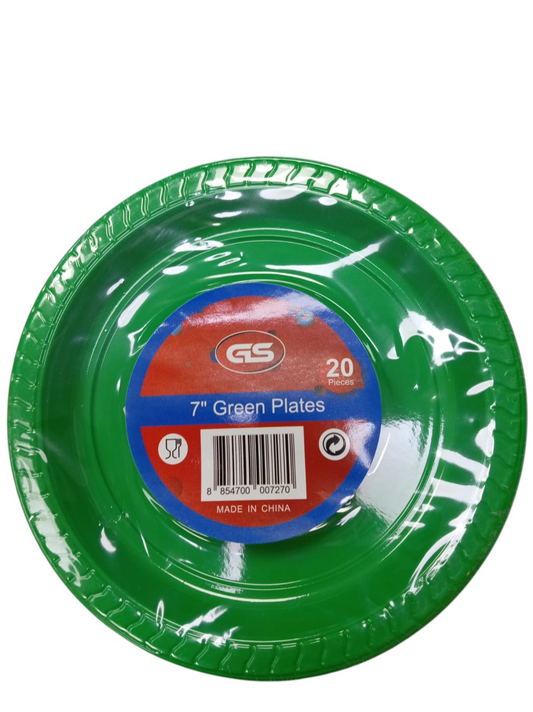 PLATO 7PG PLAST 20UD VERDE
