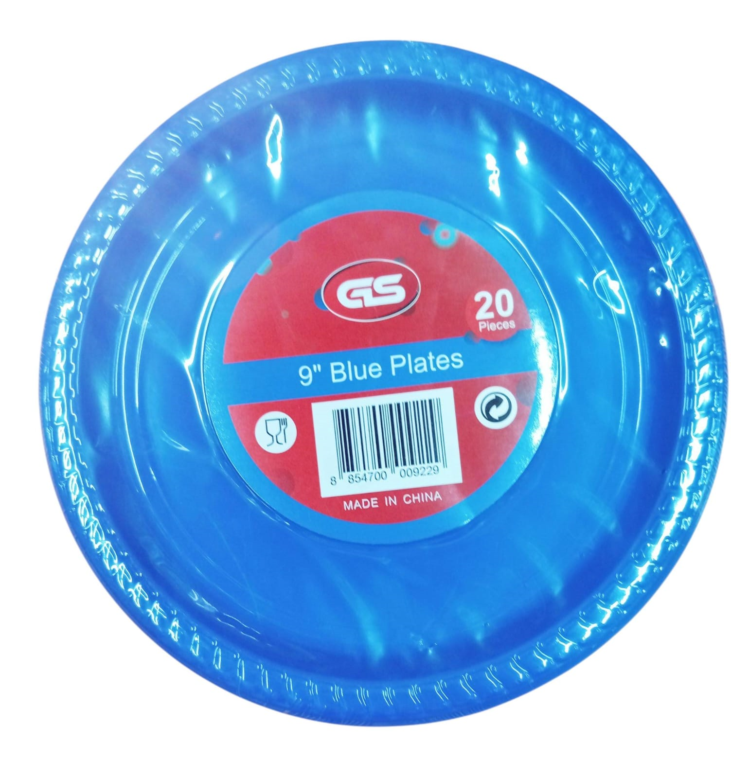 PLATO 9PG PLAST 20UD AZUL ROYA