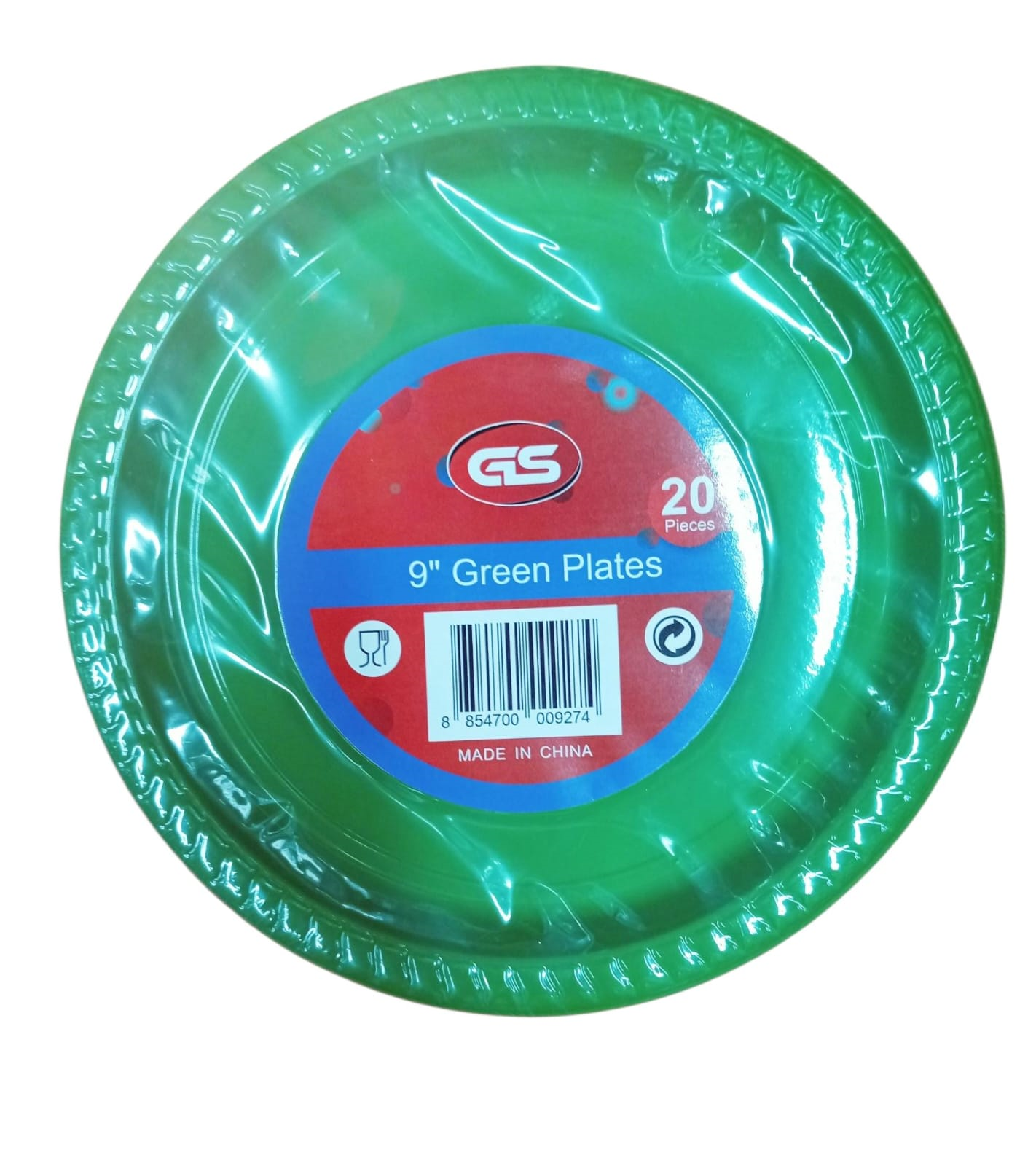 PLATO 9PG PLAST 20UD VERDE