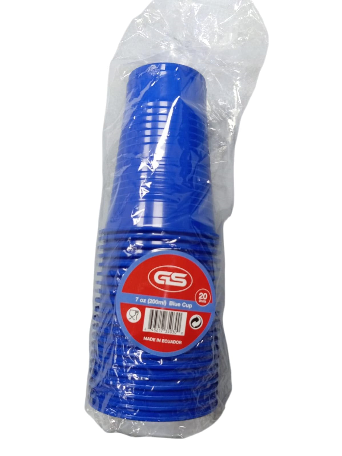 VASO 7OZ PLAST 20UD AZUL ROYAL