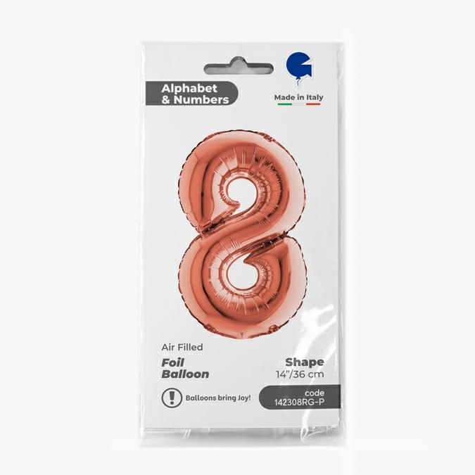 GLOBO 8 ROSE GOLD 14PG