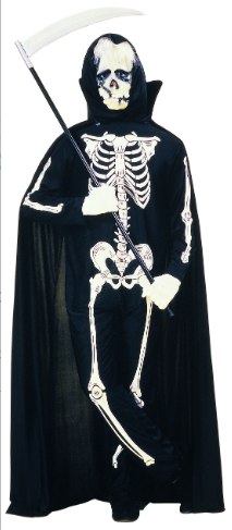 DISFRAZ ESQUELETO ADULTO MED