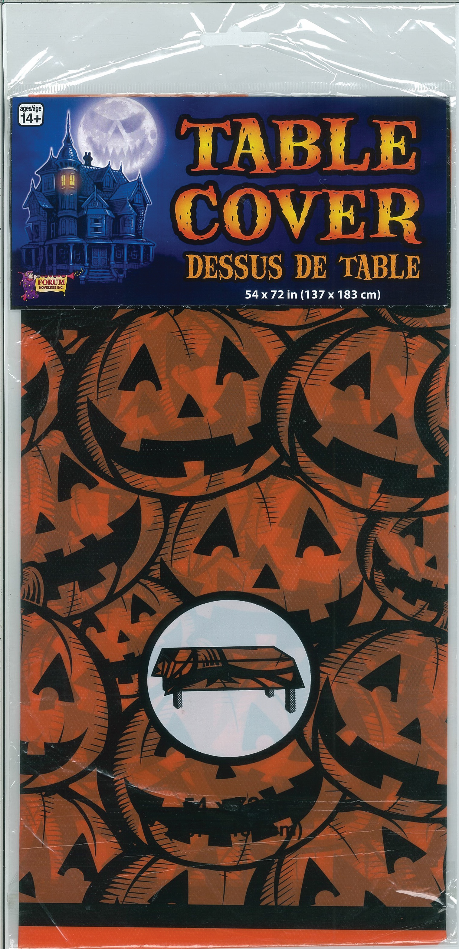 MANTEL NARANJA CALABAZAS HLLN