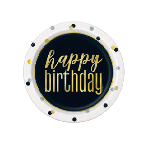PLATO HBDAY NRG/ORO 7PG 8UDS