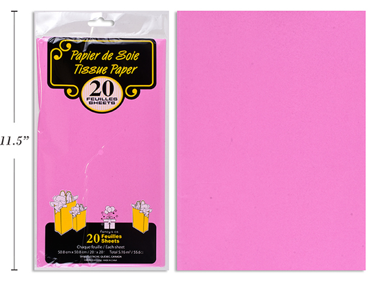 PAPEL TISSUE 20 UDS RAPSBERRY