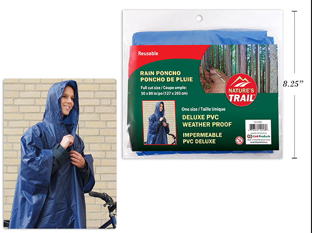 CAPA PONCHO PARA LLUVIA 52X80P