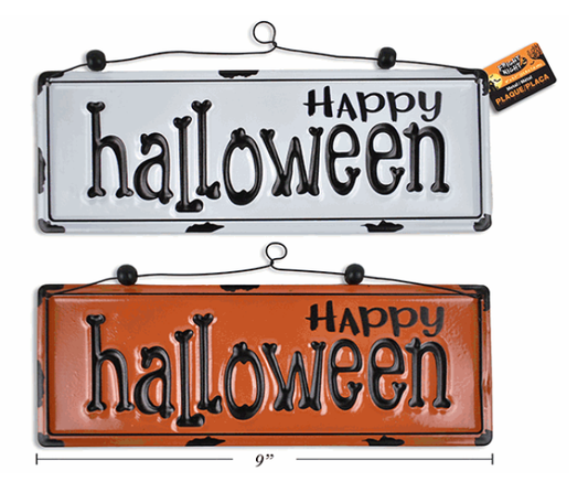PLACA LETRERO HAPPY HLLWN 9PG