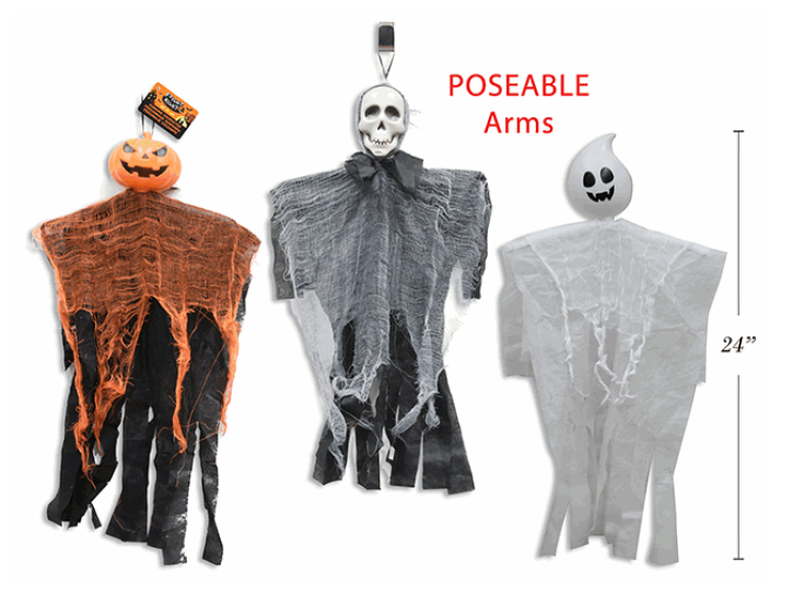 MUÑECO COLG FANTASMA 24PG