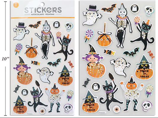 CALCOMANIAS GLITTER HALLOWEEN