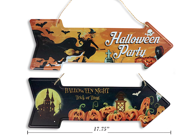 LETRERO METAL HP HALLOWEEN 17P