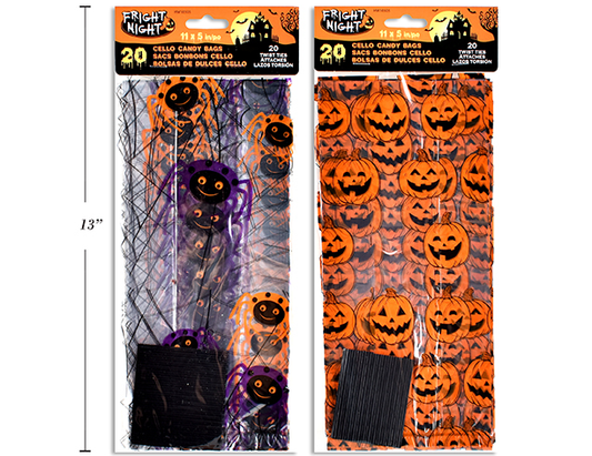 BOLSAS DULCES CELLO HLWN 20UDS
