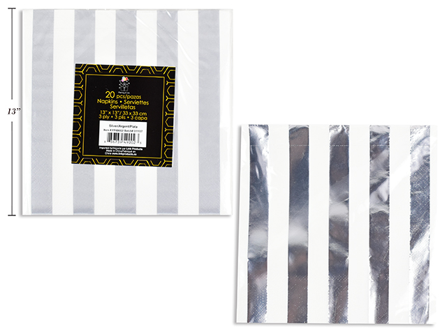 SERVILLETAS RALLAS SILVER LUXU