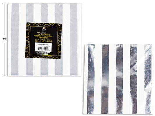 SERVILLETAS RALLAS SILVER LUXU