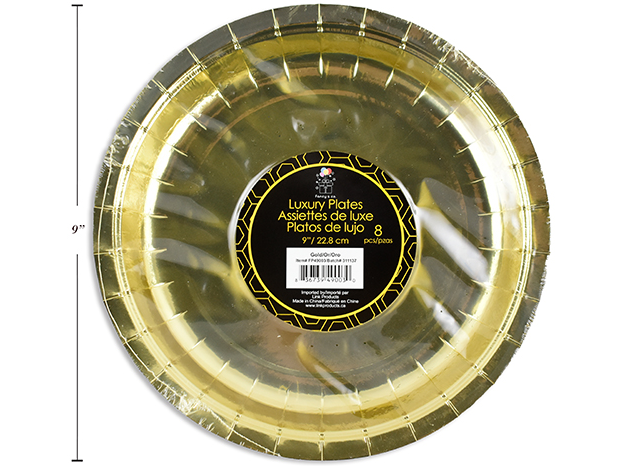 PLATO PAPEL 9PG GOLD LUXURY