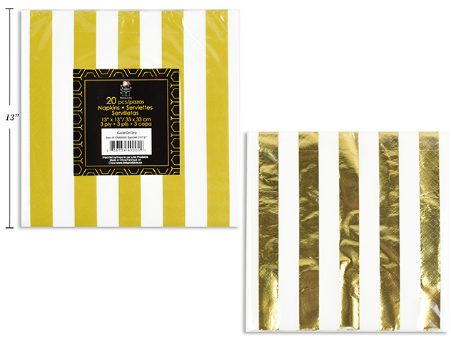 SERVILLETAS RALLAS GOLD LUXURY