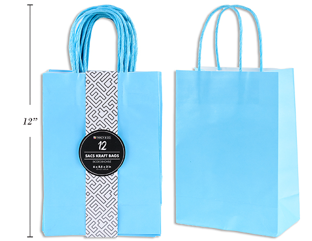 BOLSA REG SMALL KRAFT AZUL BEB