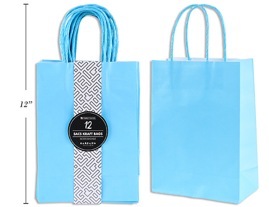 BOLSA REG SMALL KRAFT AZUL BEB