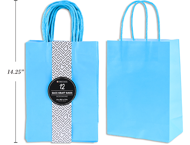 BOLSA REG MEDIUM KRAFT AZUL BB